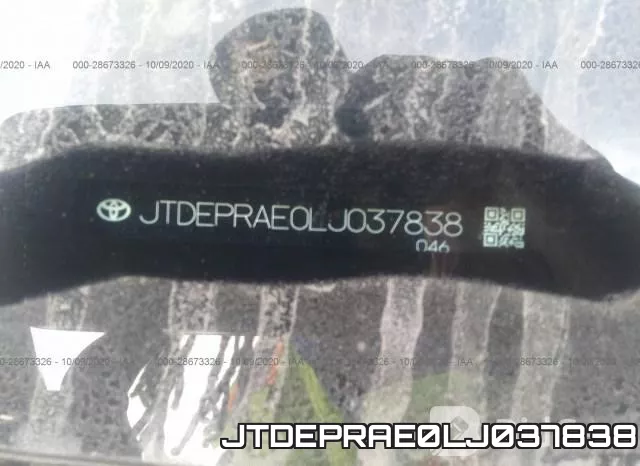 JTDEPRAE0LJ037838 фото 9