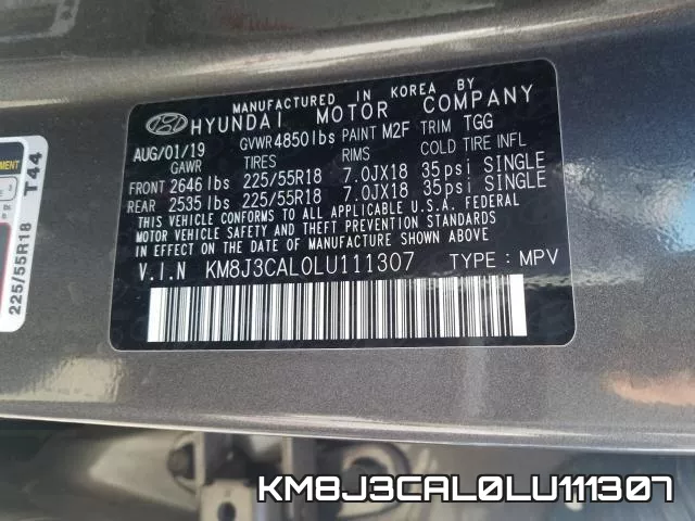 KM8J3CAL0LU111307 фото 2