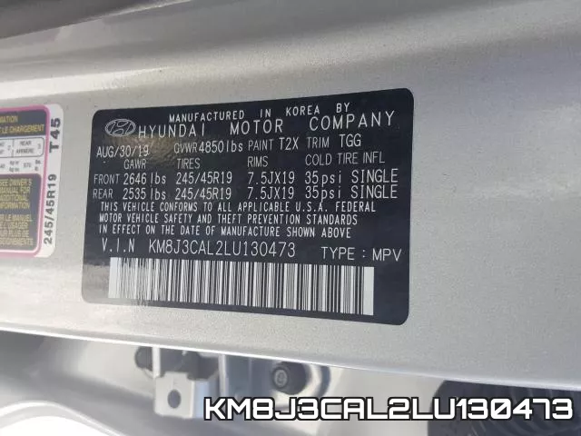KM8J3CAL2LU130473 фото 2