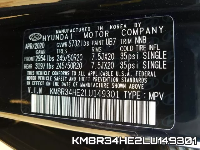 KM8R34HE2LU149301 фото 2