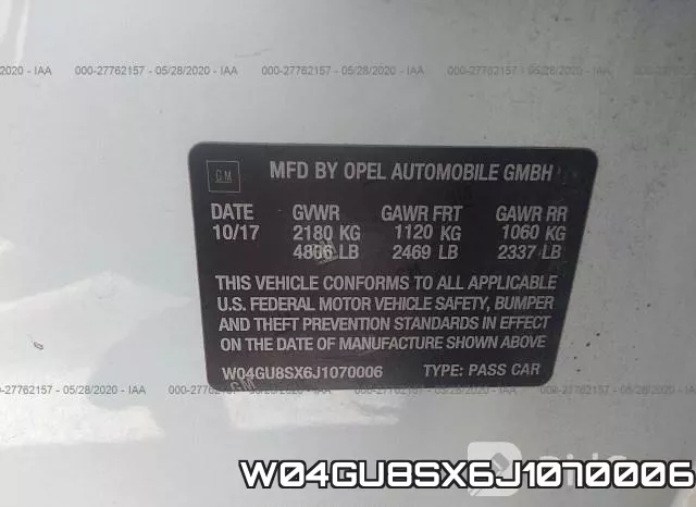 W04GU8SX6J1070006 фото 10