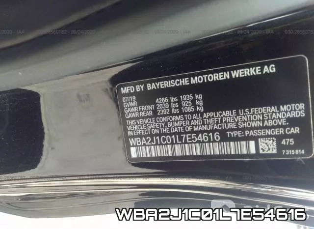 WBA2J1C01L7E54616 фото 10