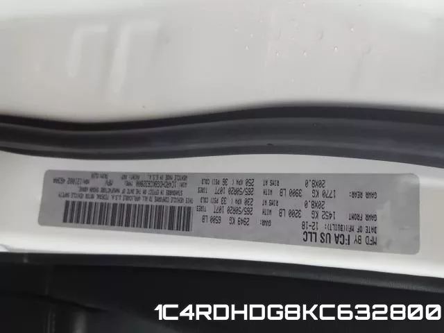 1C4RDHDG8KC632800 фото 2