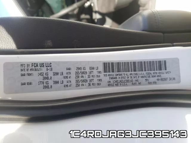 1C4RDJAG3JC395143 фото 2