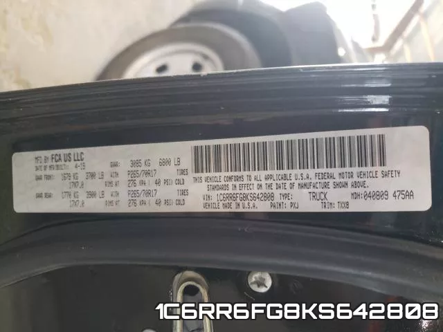 1C6RR6FG8KS642808 фото 2