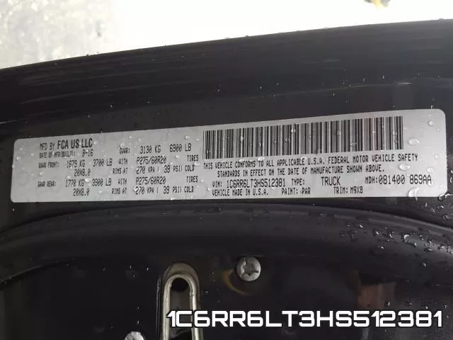 1C6RR6LT3HS512381 фото 2
