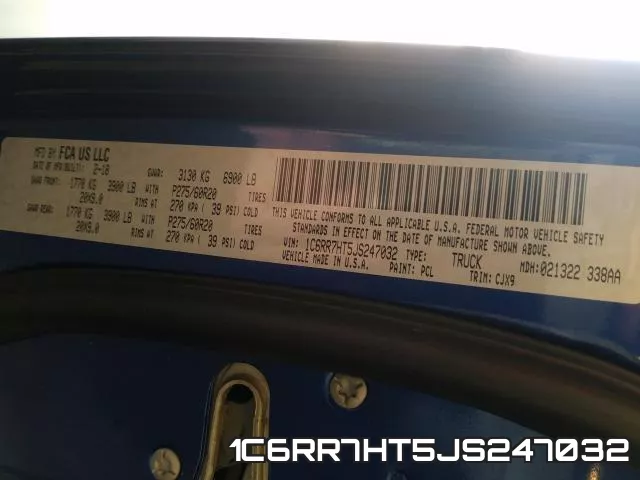 1C6RR7HT5JS247032 фото 2