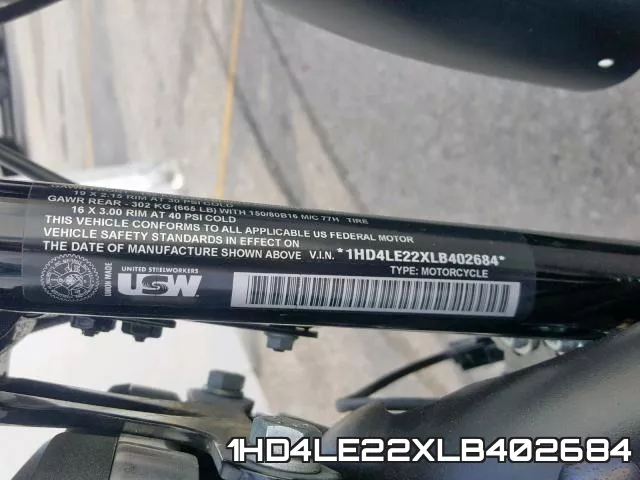 1HD4LE22XLB402684 фото 2