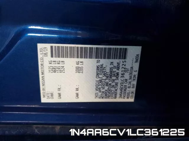 1N4AA6CV1LC361225 фото 2