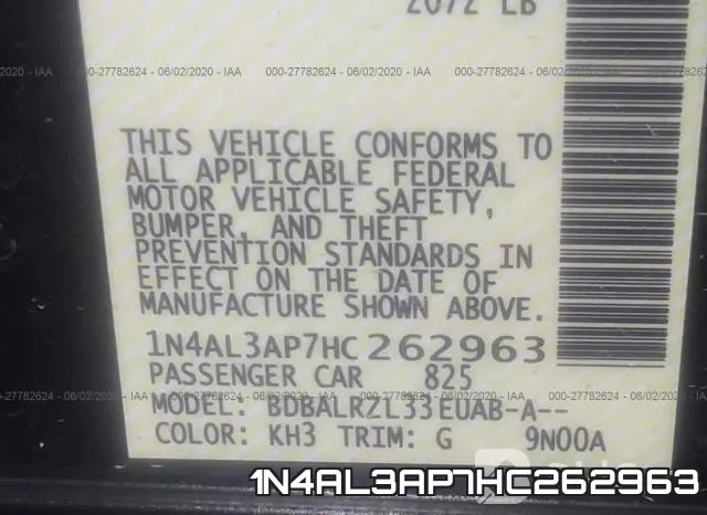 1N4AL3AP7HC262963 фото 10
