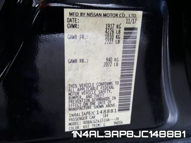 1N4AL3AP8JC148881 фото 2