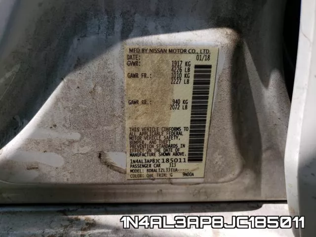 1N4AL3AP8JC185011 фото 2