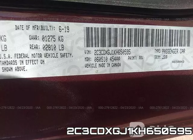 2C3CDXGJ1KH650595 фото 10