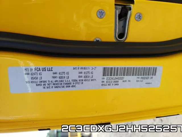 2C3CDXGJ2HH525257 фото 2