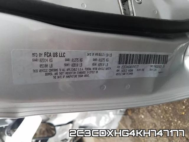 2C3CDXHG4KH747177 фото 2