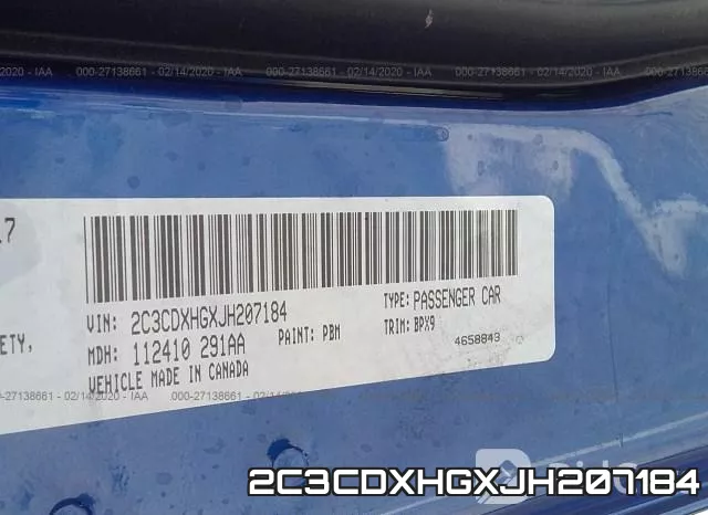 2C3CDXHGXJH207184 фото 10