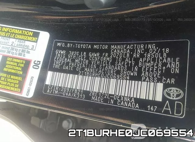 2T1BURHE0JC069554 фото 10