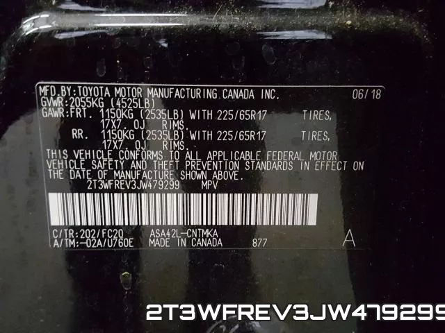 2T3WFREV3JW479299 фото 2
