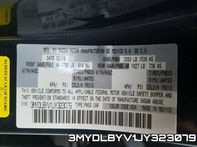 3MYDLBYV1JY323079 фото 2