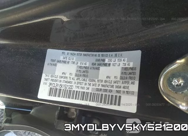 3MYDLBYV5KY521200 фото 10