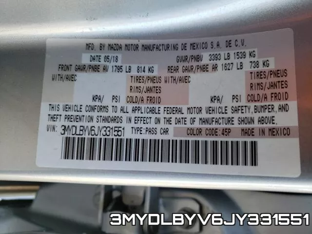 3MYDLBYV6JY331551 фото 2