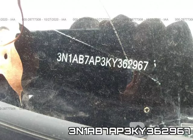 3N1AB7AP3KY362967 фото 10