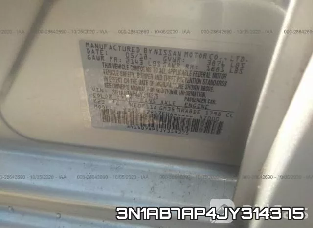 3N1AB7AP4JY314375 фото 10