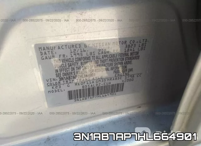 3N1AB7AP7HL664901 фото 10