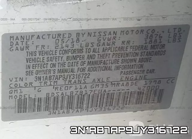 3N1AB7AP9JY316722 фото 10
