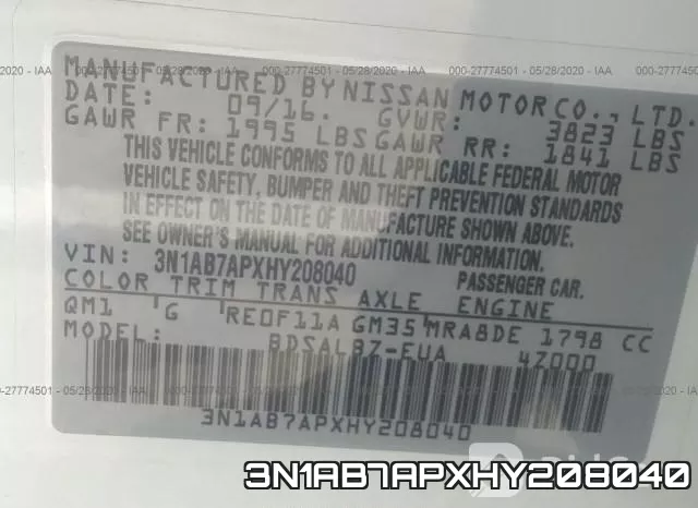 3N1AB7APXHY208040 фото 10