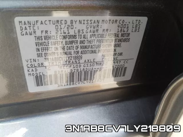 3N1AB8CV7LY218809 фото 2