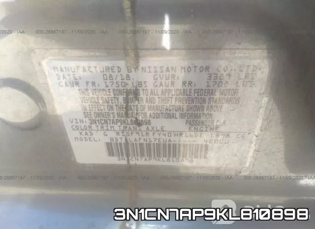 3N1CN7AP9KL810898 фото 10