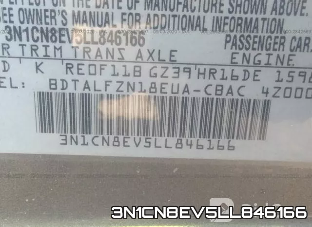 3N1CN8EV5LL846166 фото 10
