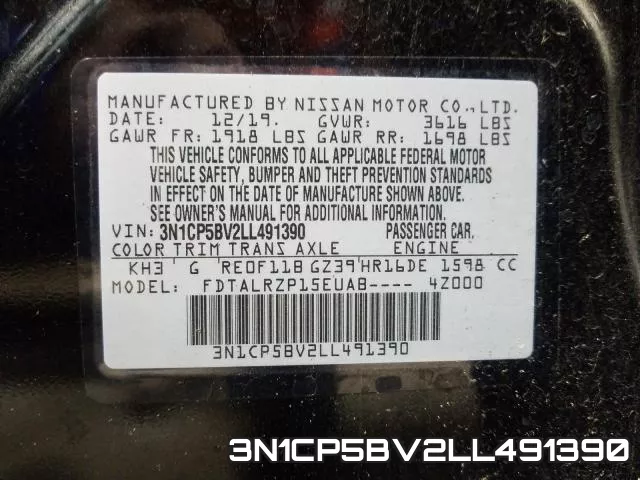 3N1CP5BV2LL491390 фото 2