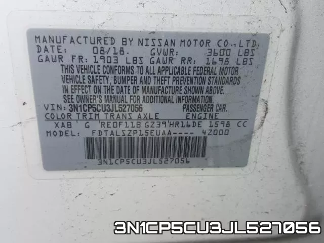 3N1CP5CU3JL527056 фото 2