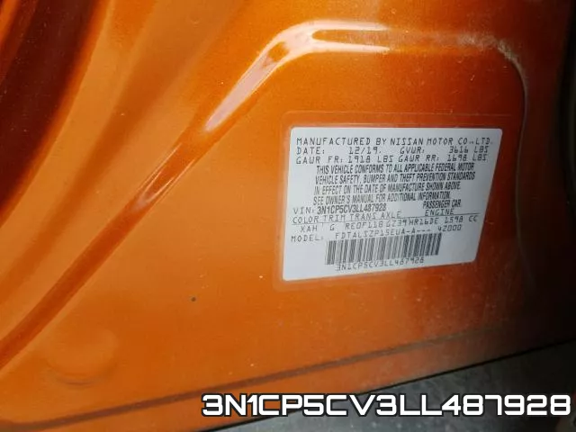 3N1CP5CV3LL487928 фото 2