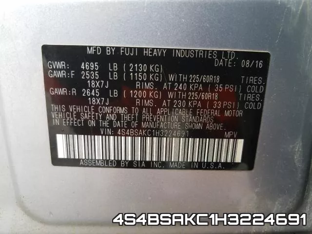 4S4BSAKC1H3224691 фото 2