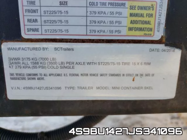 4S9BU1427JS341096 фото 2