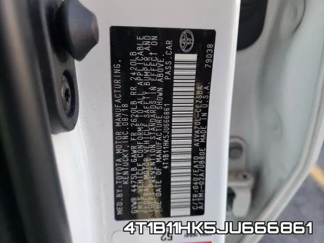4T1B11HK5JU666861 фото 2