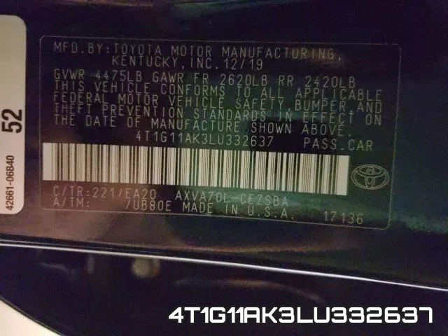 4T1G11AK3LU332637 фото 2