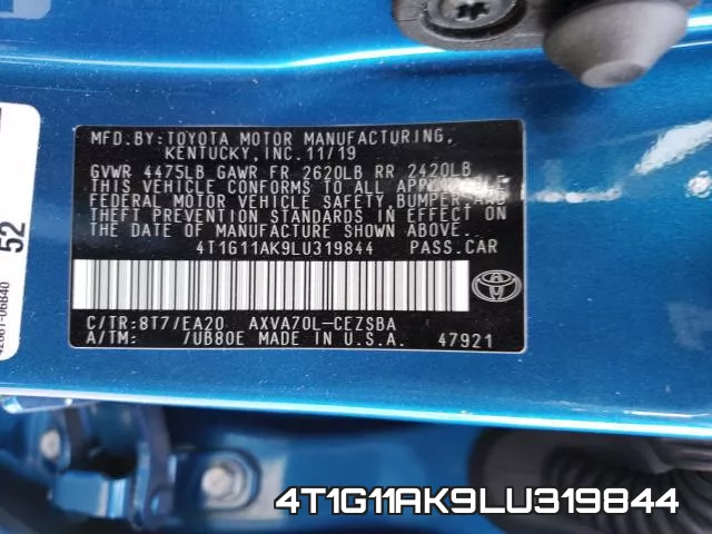 4T1G11AK9LU319844 фото 2