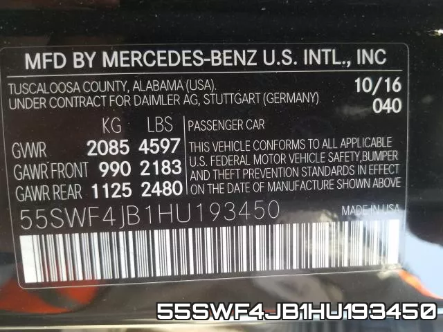 55SWF4JB1HU193450 фото 2