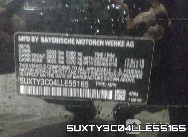 5UXTY3C04LLE55165 фото 9