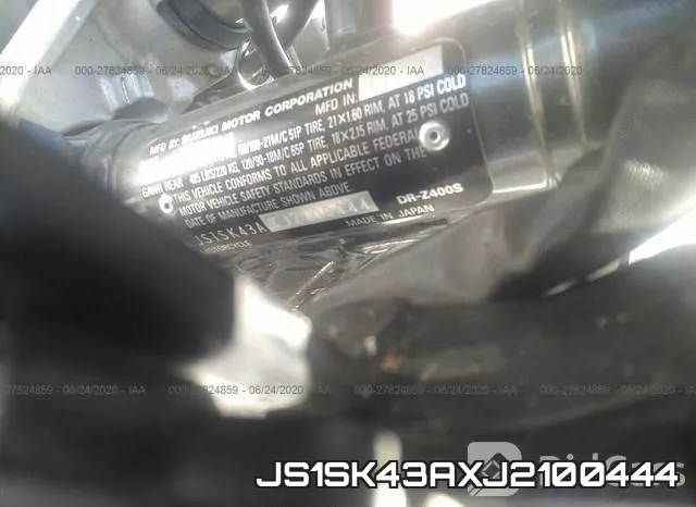 JS1SK43AXJ2100444 фото 2