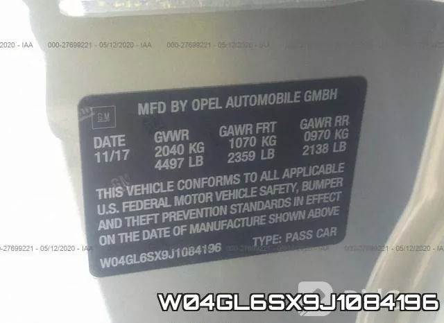 W04GL6SX9J1084196 фото 10