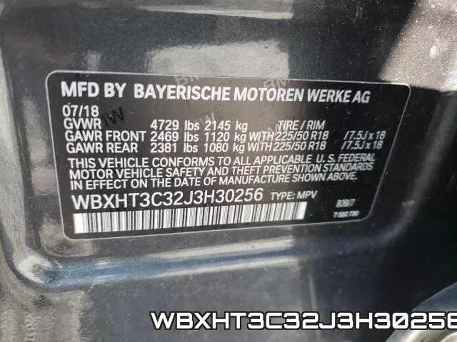 WBXHT3C32J3H30256 фото 2