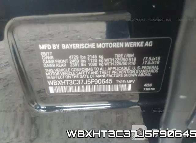WBXHT3C37J5F90645 фото 10