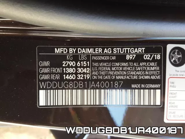 WDDUG8DB1JA400187 фото 2