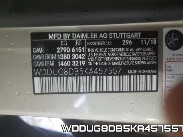 WDDUG8DB5KA457557 фото 2