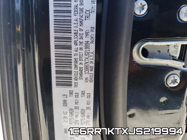 1C6RR7KTXJS219994 фото 2